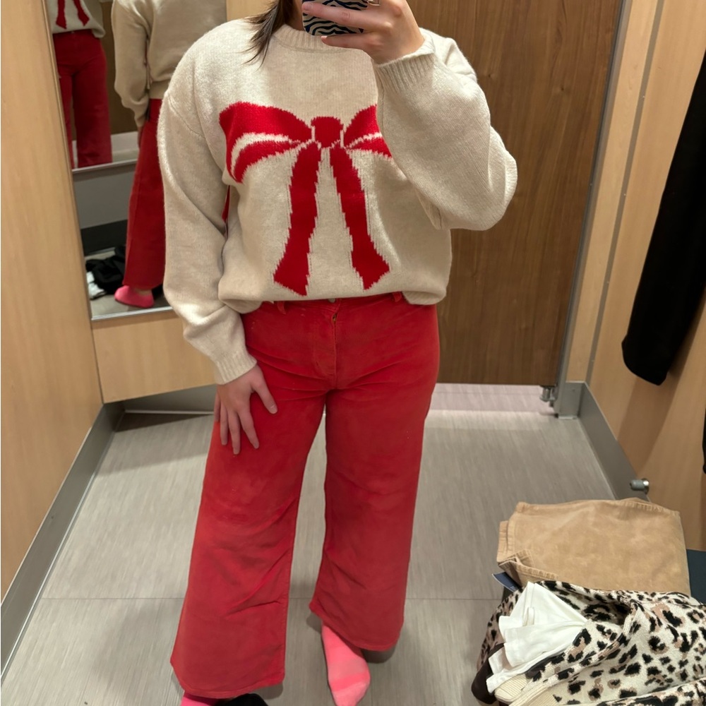 TARGET RED CORDUROY JEANS